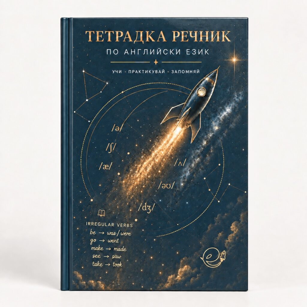 премиум тетрадка речник с твърди корици и 3 полета
