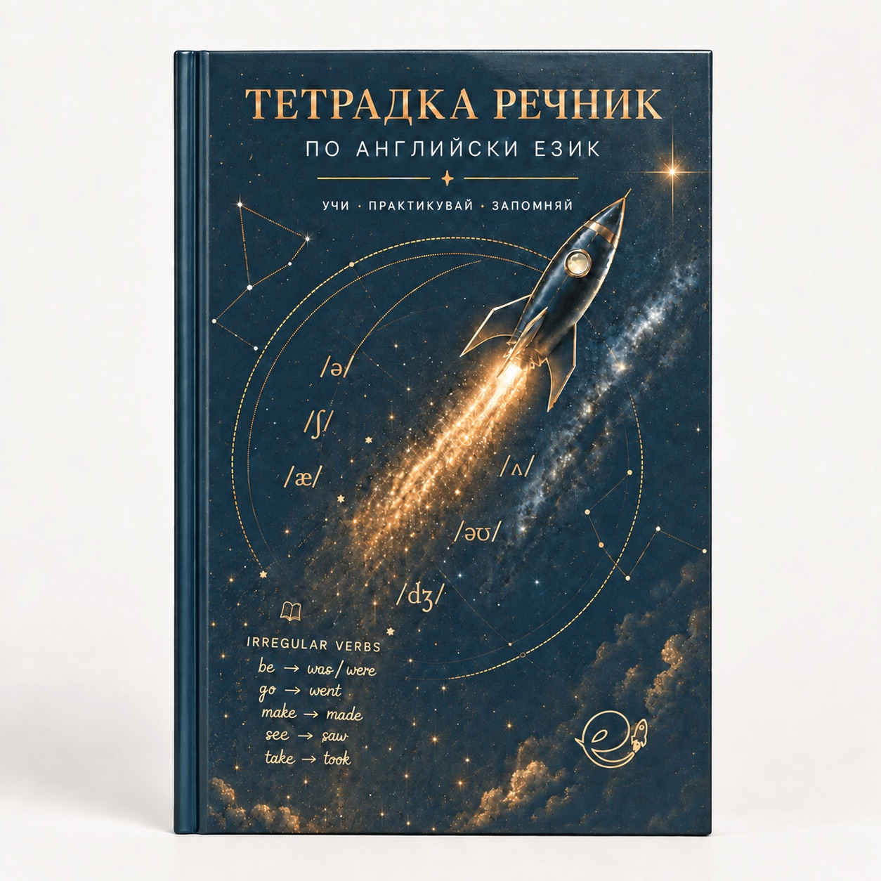 премиум тетрадка речник с твърди корици и 3 полета